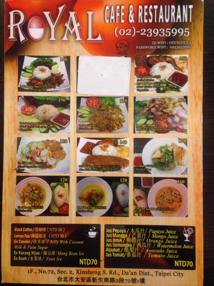 Indonesian Halal Food At Taipei City Taiwan Taufik Arief